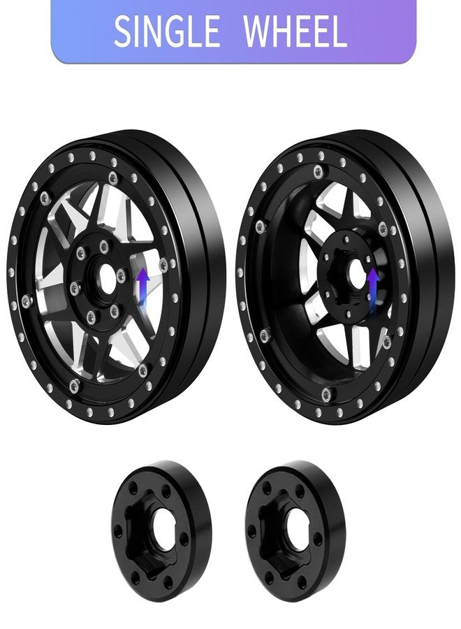 Benedict Harry RC 2.2" Dually Beadlock Wheels 4PCS Aluminum RC Twin Wheel Set For 1/10 RC SCX10 TRX-4 TRX6 G63 6-Wheel 1/10 RC Hauler Crawler Truck Car Upgrade - Image 3
